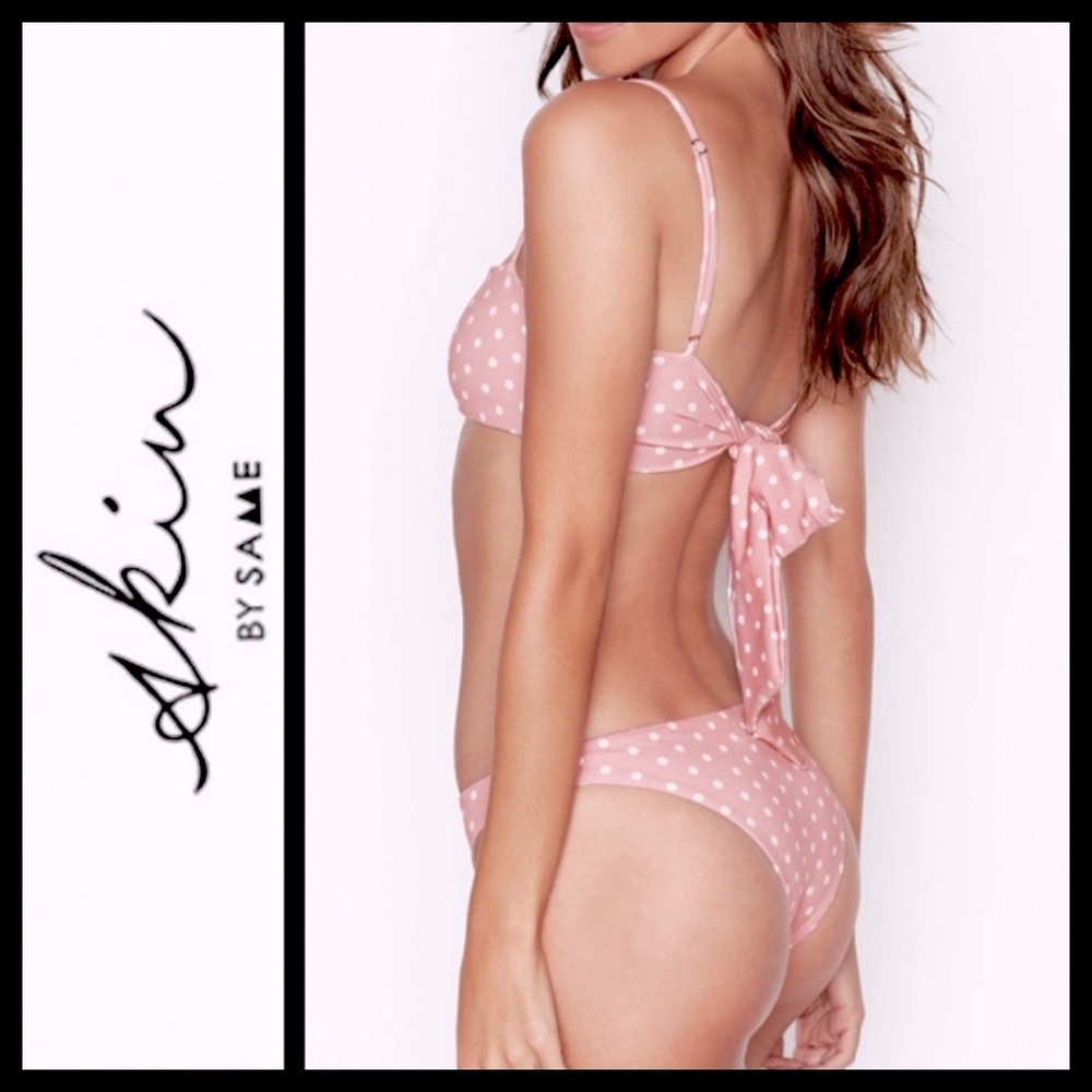 NWOT Skin by SAME Polka Dot Bikini Bottoms